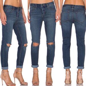 Free People Skinny Jeans Busted Knee Josie‎ Destroyed Distressed Size 25 Denim
